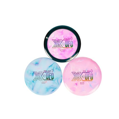 X-UFO Disc Golf Set - Disc Golf Starter Set, Includes 1 Putter, 1 Driver, and 1 midrange disc, Weighing 170-178 Grams Suitable for Beginners and Professional disc Golf tournaments - color: Set 2