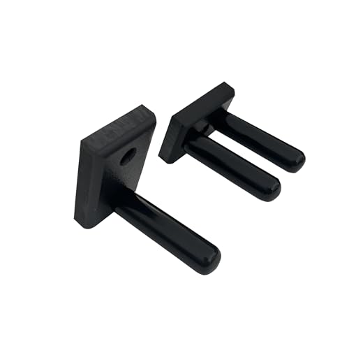 Matching Set of two Billiard Pool Rack Holders and a Billiard Pool Bridge Stick Holder (Made in the USA) (Black) - color: Black
