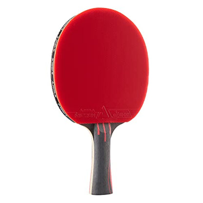 JOOLA Infinity Overdrive - Professional Performance Ping Pong Paddle with Carbon Technology - Black Rubber on Both Sides - Competition Table Tennis Racket for Advanced Training - Extreme Speed - color: Red Handle (Red/Black Rubber)