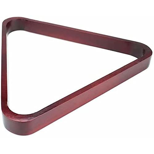 Brybelly Billiard Ball Rack Set - Diamond and Triangle Pool Racks for 8-Ball and 9-Ball Games - Mahogany Stain Wood, Official Regulation Size Pool Table Accessories