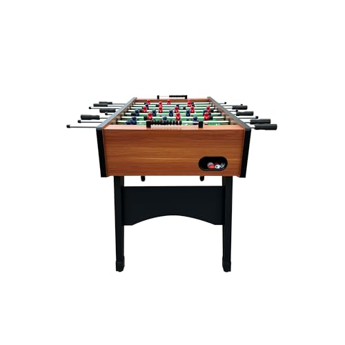 KICK Dreamfyre 55" Foosball Table – Professional Full-Size Indoor Game Table - color: Brown