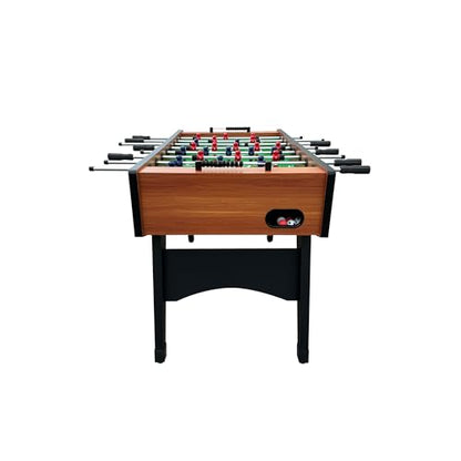 KICK Dreamfyre 55" Foosball Table – Professional Full-Size Indoor Game Table - color: Brown