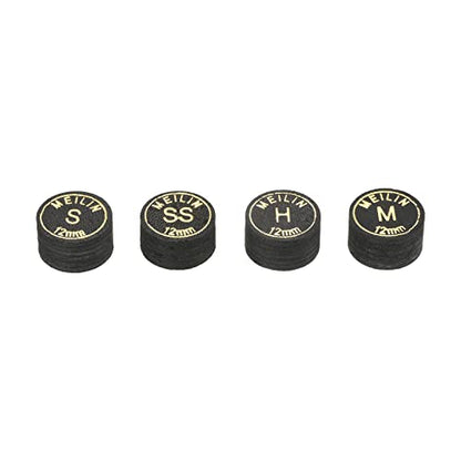 PATIKIL Pool Cue Tips Kit, Multiple Layer Pool Billiard Cue Tips Laminated Glue-on Snooker Stick Tip Billiard Accessories - size: 12mm