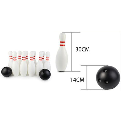 12 Pieces Kids Bowling Game Children Toy Bowling Pin Ball Indoor Outdoor Sports Friendly Material Suitable for Family Sports Games Party, 30cm