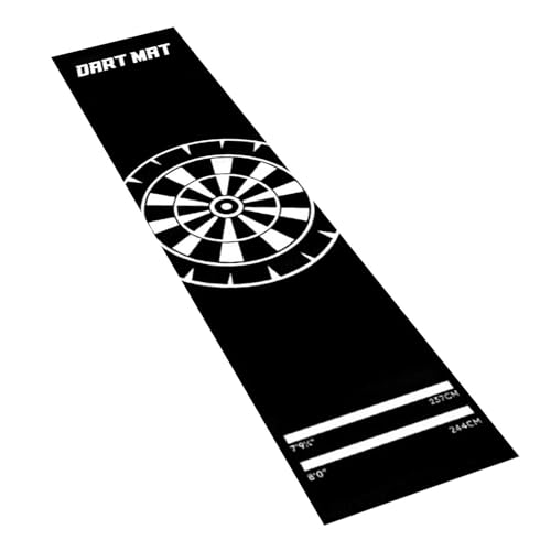Dart Board Floor Mat, Non Slip Dart Mat with Throw Line, Protective Darts Mats, Portable Floor Protector for Game Room Club Office Basement Garage Sports Use - color: E