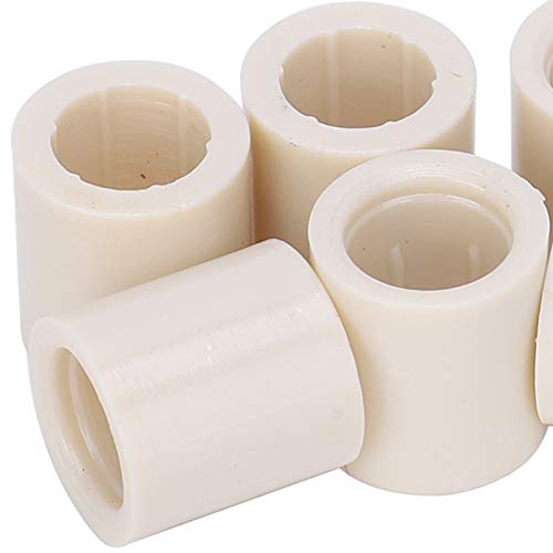 VGEBY 40pcs Billiard Cue Ferrules, White Fiber Pool Cue Stick Ferrules Set Rod Repairing Tool Tubes Billiard Accessories - color: As Picture Shown