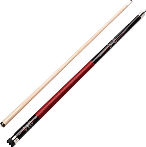 Viper by GLD Products Sinister 58" Pool Cue - color: Black with Burgundy, size: 19 Ounce