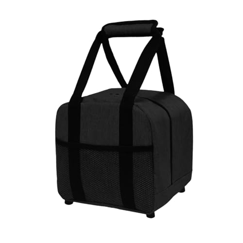 Colaxi Bowling Ball Bag Single Bowling Tote – Oxford Cloth Carry Case for 1 Ball, Fits Size 10, Lightweight with Foam Holder, Front Mesh Pocket – for Gym Outdoor Sports – 8.66 x 8.66 x 8.66 Inch