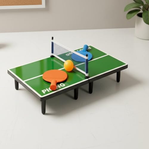 Mini Table Tennis Set Social Play Mini Table Tennis Compact Indoor Toy for Home