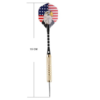 UZOPI 15 Packs Steel Tip Darts 18 Grams with Dart Sharpener and 3 Extra Flights, Aluminum Shafts & Brass Barrels, Levels in Every Rec Room, Man Cave, Bar and Game Room