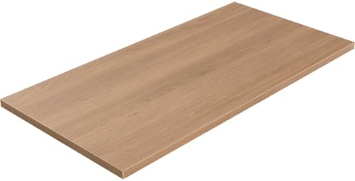 Universal Solid One-Piece Wood Table Top, 48"x24"x1" Workbench Top - Rectangular Particle Board for Standing Desk, Home Office Desk Countertop DlY, Washer Dryer, Coffee, Bar Tabletop - color: Elmwood, size: 48*24 Inch