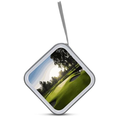 Golf Course CD Case Hard Plastic DVD Disc Cases Storage Binder Portable Zipper CD Case Holder Large Storage Disc Wallet Bag for Car Home Travel(40 Capacity)