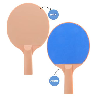 1set Table Tennis Racket Set Bats Pong Paddle Kit Plastic Elasticity Racket Outdoor Pong Game Kit