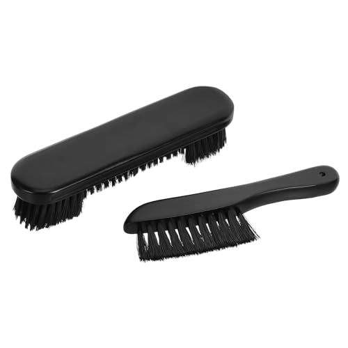 1 Set Pool Table Brush for Felt - Wooden Handle Nylon Bristle Brush Set for Billiard Table Cleaning and Rail Maintenance - Snooker Cleaner Accessories Kit