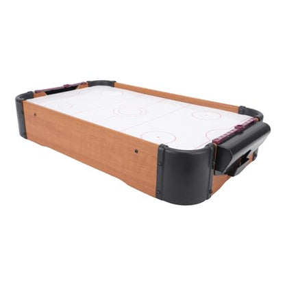 Mini Air Hockey Table, Battery Operated Tabletop Hockey Game for Kids and Adults with Portable Design for Indoor Entertainment