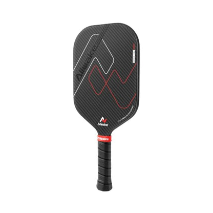 Pickleball Paddles, 3K Raw Carbon Fiber Pickleball Paddle, Thermoformed Pickle Ball Rackets for Power & Spin, 16mm Polypropylene Honeycomb Core, Textured Carbon Grit Surface