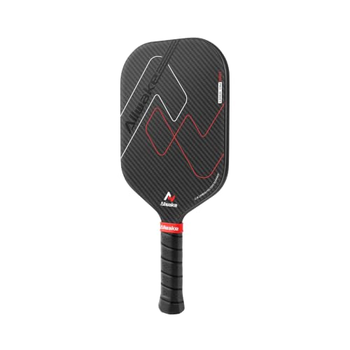 Pickleball Paddles, 3K Raw Carbon Fiber Pickleball Paddle, Thermoformed Pickle Ball Rackets for Power & Spin, 16mm Polypropylene Honeycomb Core, Textured Carbon Grit Surface