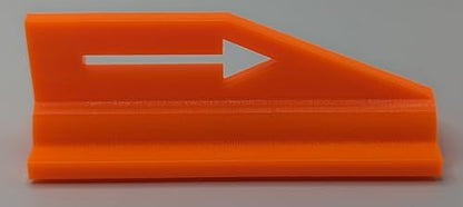 Disc Golf Next Tee Arrow, Marker, Flag, Discgolf Target Flag, Direction Arrow, Next Hole Marker, Set of 18 - color: Bright Orange