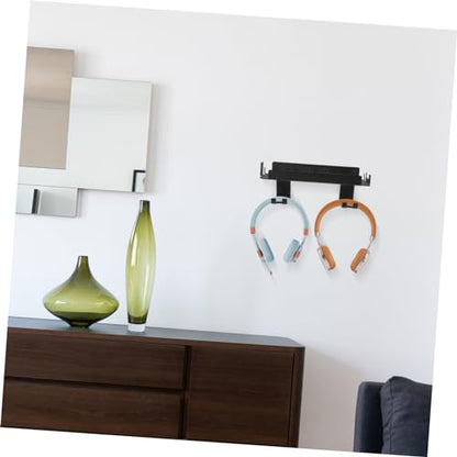 SHOWERORO Game Console Wall Mount for Console Multi-Functional Controller Holder and Headphone Hanger Vertical Storage Rack for Gaming Accessories for Wall Display and Organization