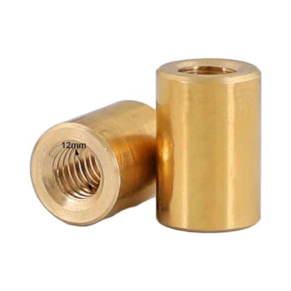 Pool Snooker Cue Ferrule Brass Ferrules Suit Screw Threaded Brass Cue Ferrules - size: 12mm