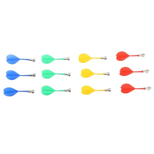 Karlak Powerful Magnet Adults Game,Alloy Plastic Magnetic Darts Set for Office Party Home,12Pcs Red Green Blue Yellow