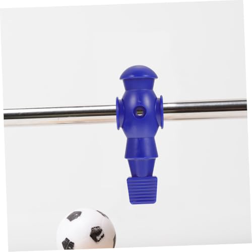 Kisangel 8Pcs Foosball Mechanical Players Table Soccer Game Replacement Parts Resin Football Figures for Standard Rods Easy to Install Smooth Surface Blue White
