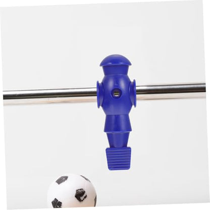 Kisangel 8Pcs Foosball Mechanical Players Table Soccer Game Replacement Parts Resin Football Figures for Standard Rods Easy to Install Smooth Surface Blue White