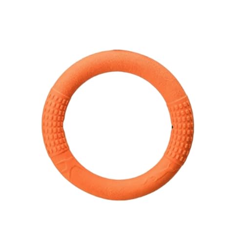 Durable Dog Ring Toy, Floating Flying for Training & Fetch(Orange) - color: Orange