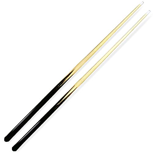 Pool Cues 1-Piece 36" Shorty Cues Children's Cues Kids Billiard House Cue Stick Hardwood 13mm Glue-on Tips, Set of 2