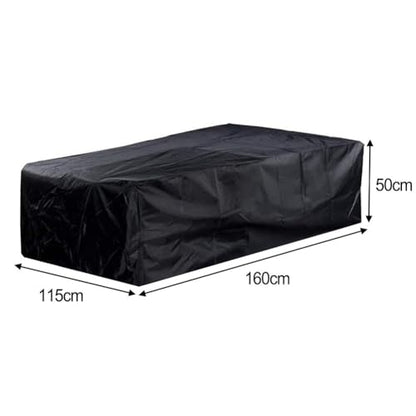 420D Oxford Foosball Table Cover 63x45.3x19.7 Inch, Waterproof Outdoor Soccer Table Protector with Silver Coating for Sun Dust Rain, Gray Black with Storage Bag