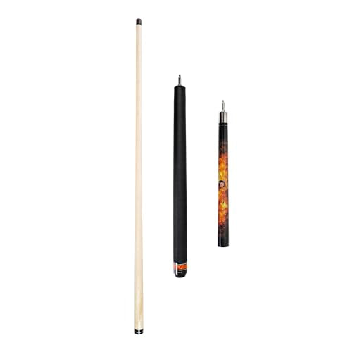 ASKA Fireball Jump Break Cue Stick, 3-Piece Pool Cue, 13mm Phenolic Tip, Quick Release Joint, Hard Rock Maple Shaft, 58" Break/Jump Billiard Cue - style: 21-Ounce