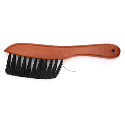Yinhing 2 Pcs Pool Billiard Snooker Table Brush Set Premium PVC Wooden Handle Effective Rail and Felt Tool for Billiard Tables