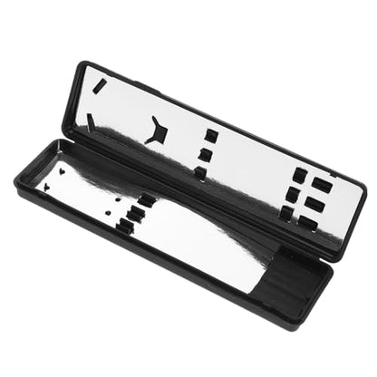 TOYANDONA Soft Tip Darts Storage Case with Point and Rod Holder Portable Hard Plastic Dart Carrying Box for Travel and Accessories Compact Black Organizer