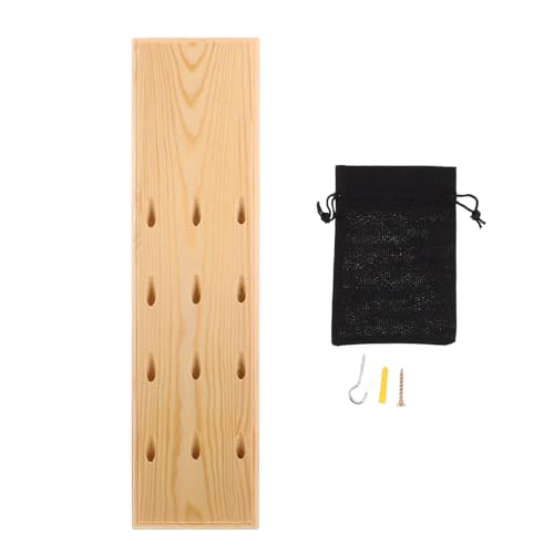 Wall Mounted Dart Holder: Steel Tip Or Soft Tip Dart Caddy for Wall - Wooden 12 Slots Display Holder for Home Office Game Room Storage Light Yellow - color: Light Yellow