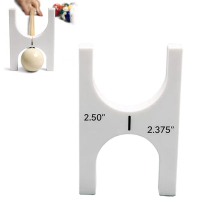 Billiard Training Tools, Pool Cue Tip Straightness Checker Alignment, Improve Stroke & Aim, for Players - color: Reg 2.50" & 2.375"