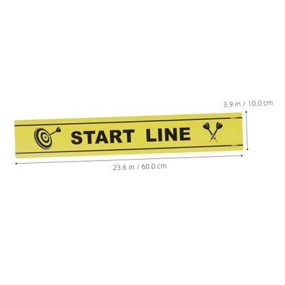 Toddmomy Dart Throw Notice Marker Durable Floor Marker for Accurate Dart Throwing Line Essential Accessory for Players and Game Enthusiasts