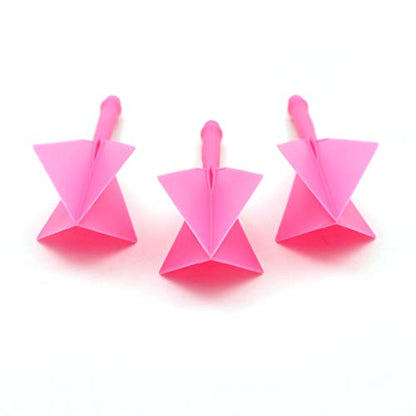 CUESOUL ROST Integrated Dart Shaft and Flights Medium,Diamond Shape,Set of 3 - color: Pink