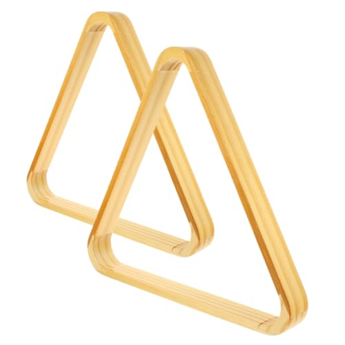 Milisten 2pcs Solid Wood Billiard Ball Rack Triangle Pool Ball Racks Essential Billiards Accessories for Easy Installation Optimal Fit for Professional Game Setup