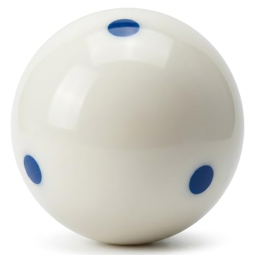 6 Dots - Spot Pool - Billiard Practice Training Cue Ball 6 oz - 2 1/4" Blue - color: Blue