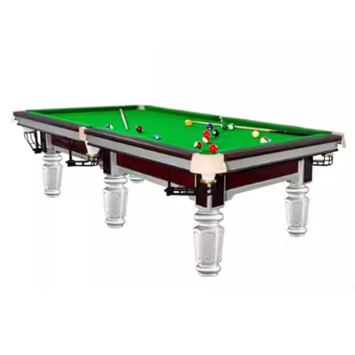 Professional Slate Pool Table, Premium Billiard Table for Home & Club, Leveled Playing Surface, Heavy Duty Frame - color: A, size: 1