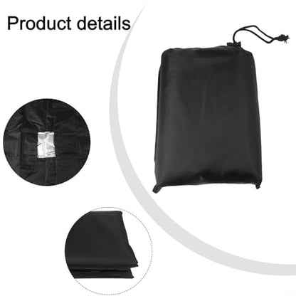 Foosball Table Cover Outdoor Dustproof UV Protective With Storage Bag(black)
