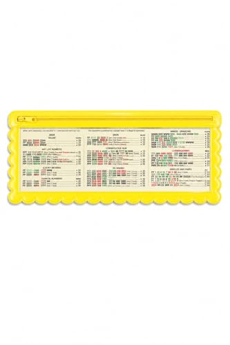 Girl Tribe Co. Splash-Proof Mahjong Card Holder for Pool – Waterproof Clear Mahjong Card Sleeve with Zipper, 17” x 5” Yellow Scalloped Edge Case for Outdoor & Pool Mahjong (4)
