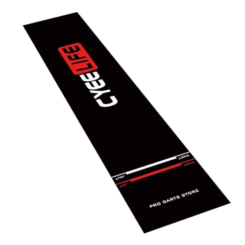 Dart Mat with Throw Line - Non-Slip Portable Floor Protection with Throw Line | Protective Dart Mat | for Recreation Center Sports Club Basement Entertainment Area Garage Dormitory - size: A