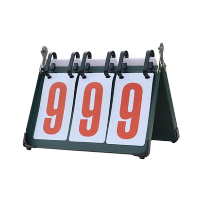 harayaa Sports Scoreboard Tabletop Portable Flip Number Score Board Score Counter Flippers Lightweight Water Resistant Suitable for Soccer Basketball
