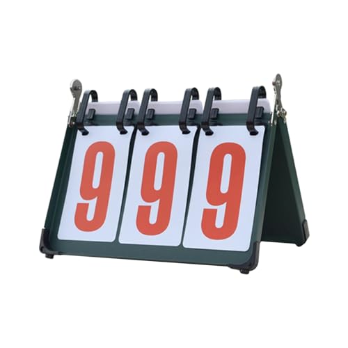 harayaa Sports Scoreboard Tabletop Portable Flip Number Score Board Score Counter Flippers Lightweight Water Resistant Suitable for Soccer Basketball