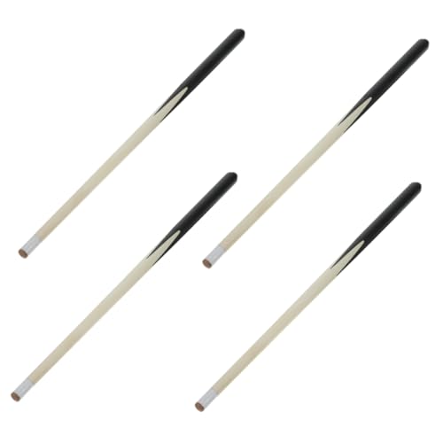 VICASKY 48cm Mini Pool Stick Set for Kids 4pc Billiard Cue Sticks Wooden Pool Cues Anti-Skid Grip for Children’s Game Room