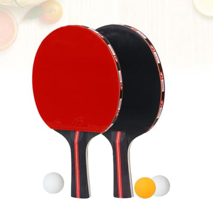 Beginner Table Tennis Racket Set Sport Pong Paddles Balls Horizontal Suit for Ages