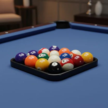 Heavy Resin Pool Ball Rack, Standard 15-Ball Triangle for Billiard Tables, Black