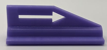 Disc Golf Next Tee Arrow, Marker, Flag, Discgolf Target Flag, Direction Arrow, Next Hole Marker, Set of 18 - color: Purple