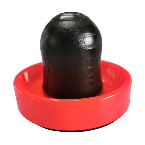 Air Hockey Pusher Goal Handles Pusher Air Hockey Slider for Kids Adults for Family Game, Red